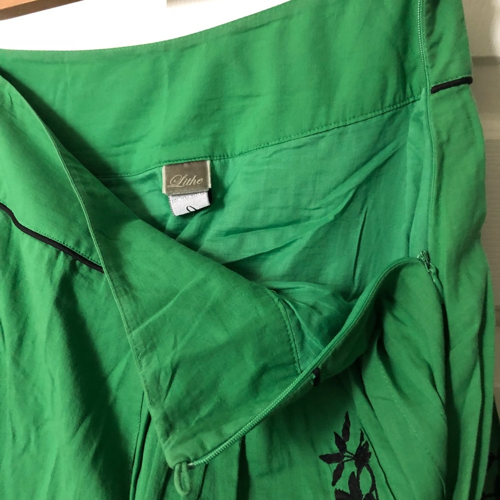 Embroidered Anthropologie Skirt - Picture 6 of 7